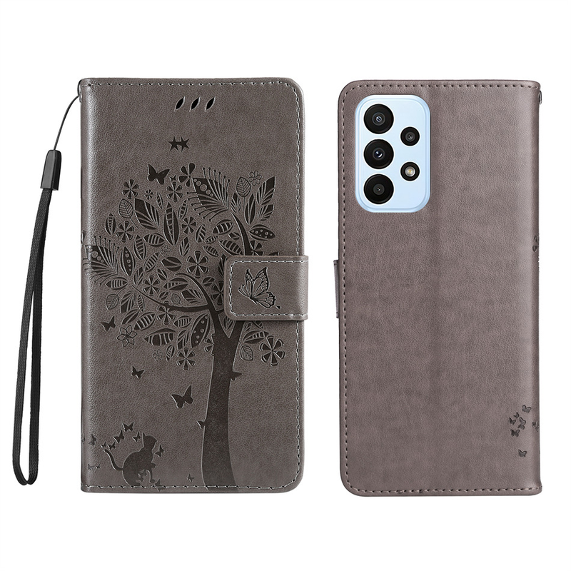 Cute Cat Tree Flip Holster Case OnePlus One Plus Nord N10 N20 N100 N200 2 CE2 CE 9 10 Pro 5G 8T Wallet Card Slots Co_voghion.com
