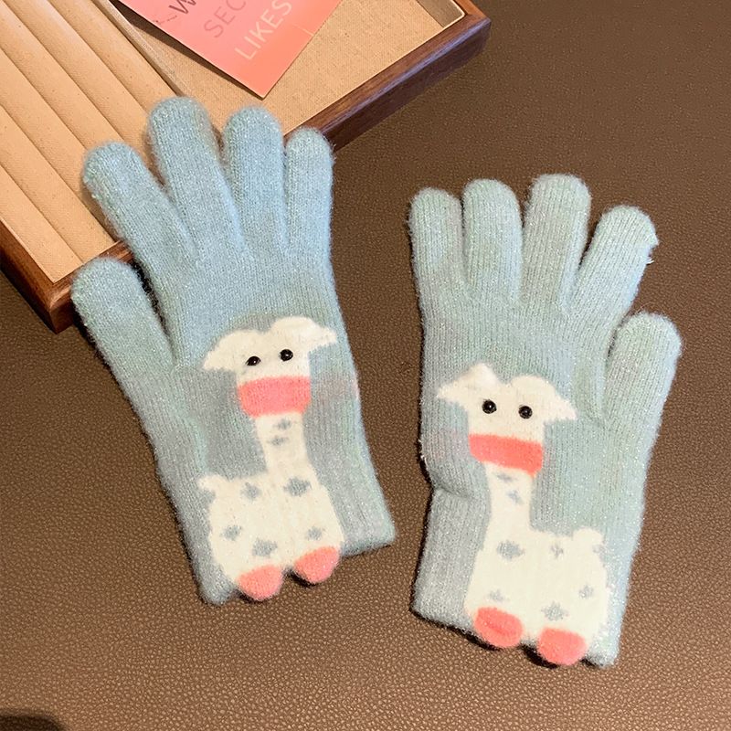 Guanti in maglia foderati in pile compatibili con touchscreen, stile spesso per il calore invernale da donna_voghion.com