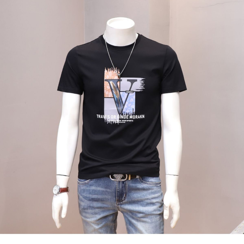 Le nuove magliette stampate da uomo 2023 sono 100% cotone più magliette da uomo di grandi dimensioni, all'ingrosso e di alta qualità_voghion.com