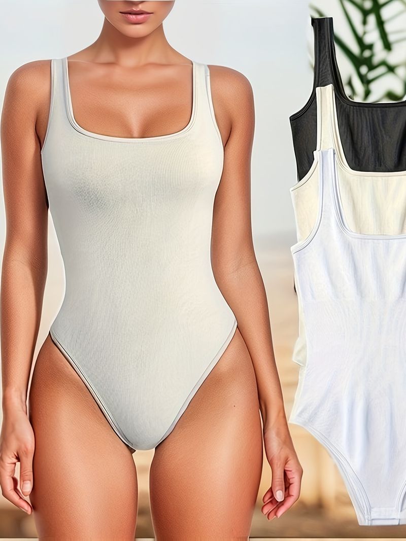 2024 Sommer Damen U-Ausschnitt ärmellose Weste enge Mode_voghion.com