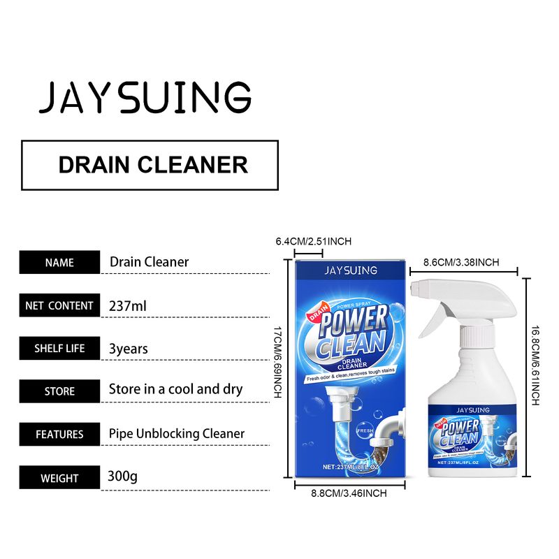 Jaysuing Drain Pipe Cleaner Kitchen Toilet Sink Drain Pipe Unclog Household Cleaning_voghion.com
