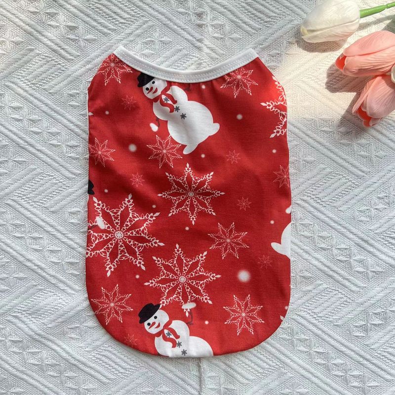 Gilet estivo natalizio per animali domestici, cane, gatto, sottile e traspirante, orsetto Bomei, piccolo cane, vestito per animali domestici_voghion.com