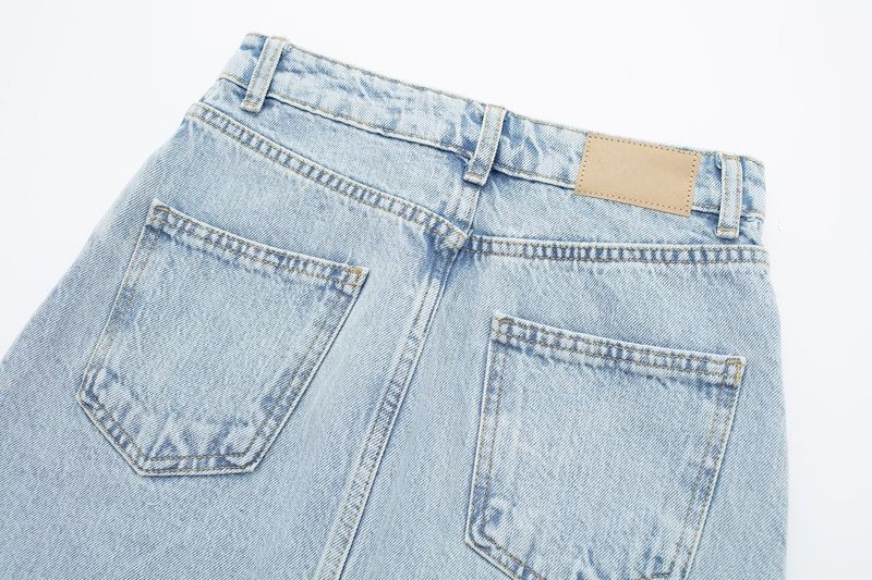 Summer New Women's Clothing Sleeveless V Neck Denim Vest High Waist Mini Skirt_voghion.com