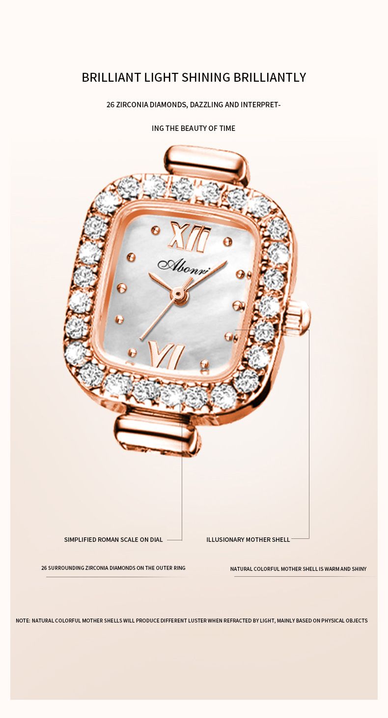 Elegant Square Mermaid Dial Women's Watch With Full Diamond Accents - Stainless Steel Band, Mineral Crystal, 30M Water Resistant_voghion.com