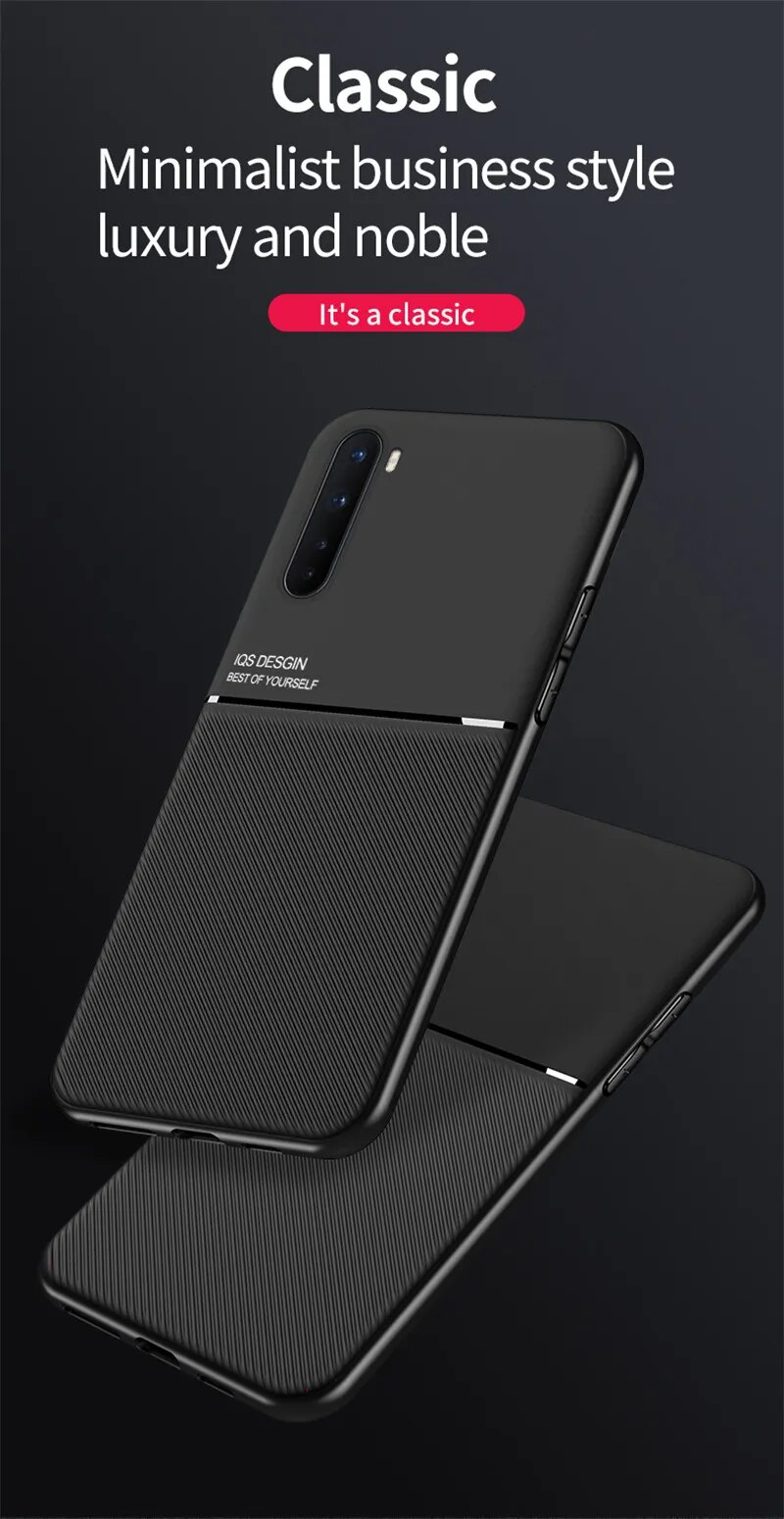 Oneplus Nord Case Leather Magnetic Car Holder Plate Phone Cases For One Plus 11 9 Pro 7 7T 8 8T 9RT 10T ACE 2 Back_voghion.com