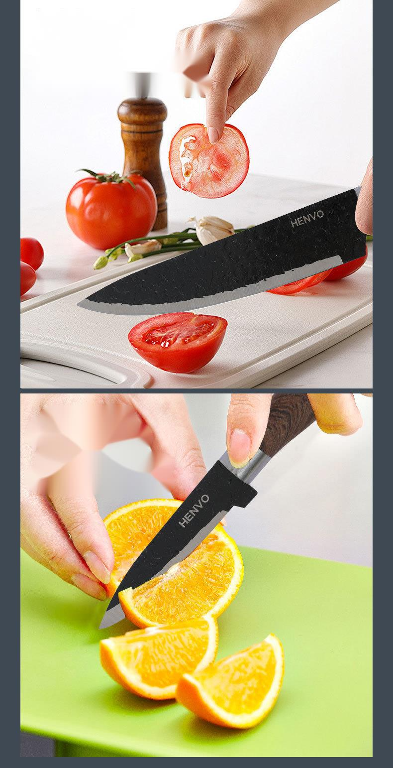 Set regalo da cucina in acciaio inossidabile con combinazione Bear Claw da otto pezzi di Hammered Chef_voghion.com