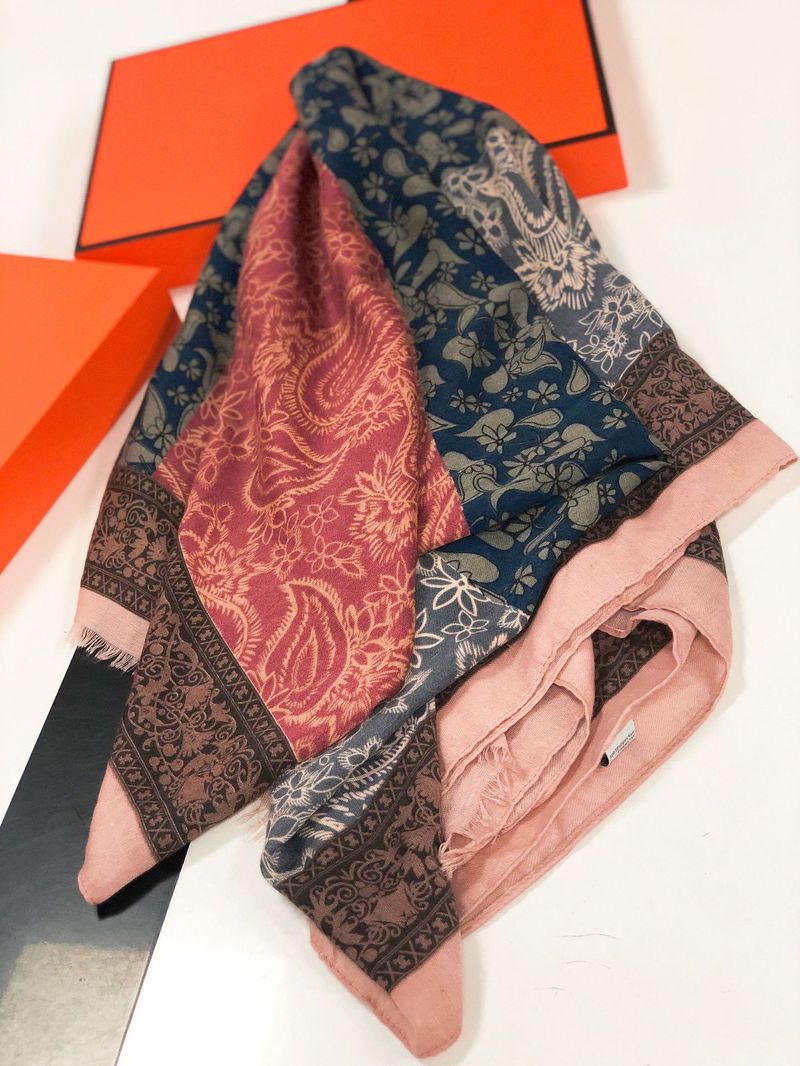 Scarf For Women Autumn Winter Original Design Soft Multi-color Ethnic Style Warm Printed Elegant Large Shawl_voghion.com