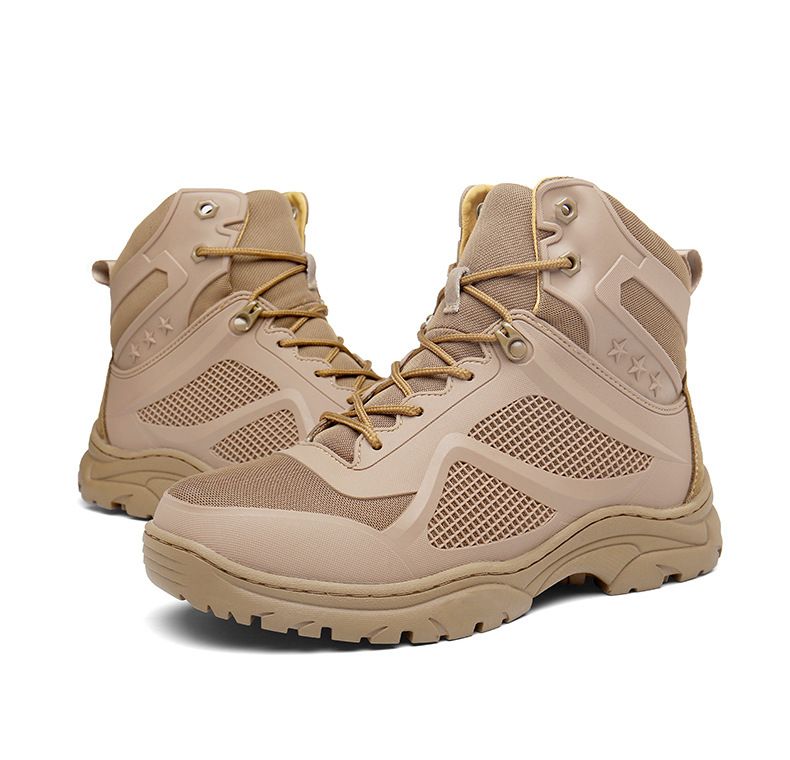 Herbst und Winter, rutschfeste Stahlklaue, große militärische Outdoor-Kletter-High-Top-Bergsteigerstiefel für Herren_voghion.com