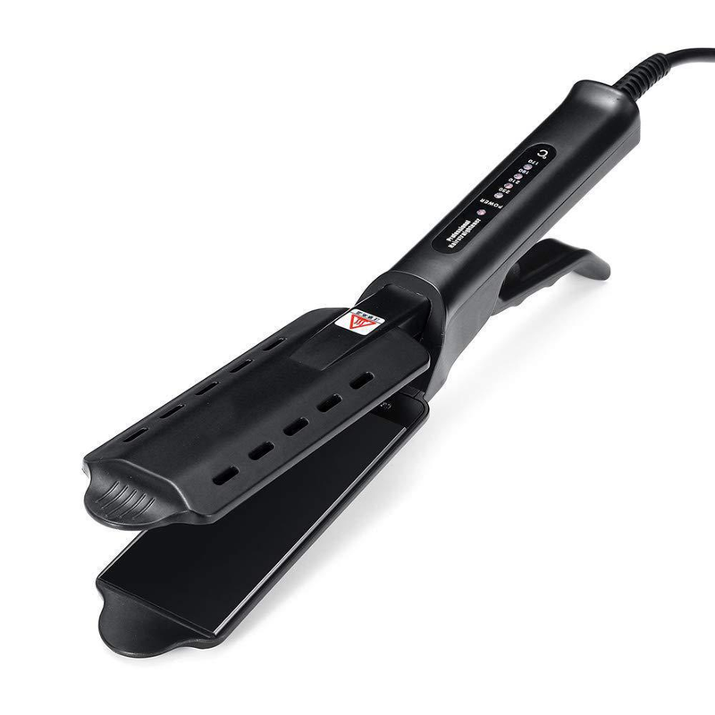 Dampfglätter mit Clip für glattes Haar, Mais-Clip-Spray, Haarpflege, Lockenstab mit negativen Ionen, gerader Lockenstab, doppelter Zweck_voghion.com