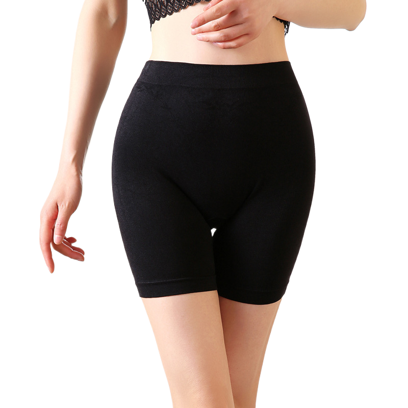Safety Pants Short Women Stretch Short Leggings Plus Size Solid Color Plus Size_voghion.com