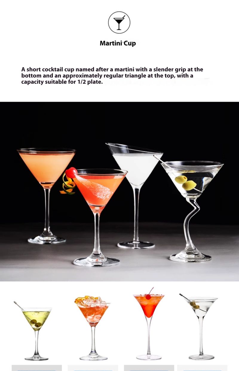 Creative Glass Cocktail Personalized Combination Bar Martini Internet Red Goblet Set Champagne Cup_voghion.com