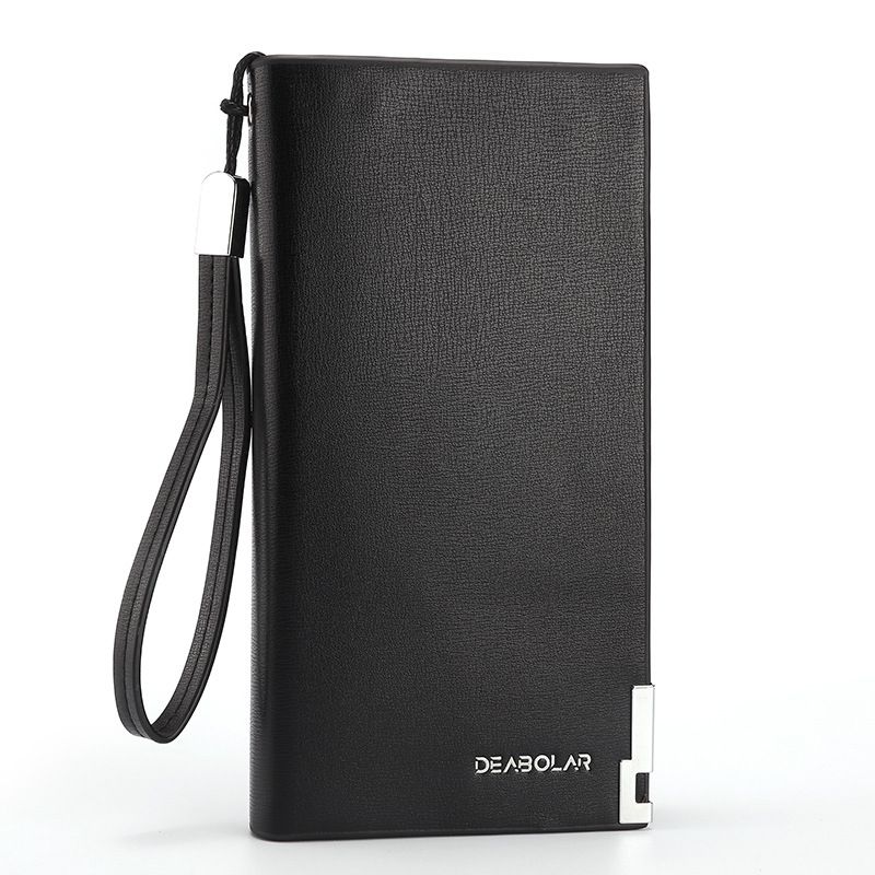DEABAOLAR Cartera con cremallera larga, moderna y multifuncional, estilo coreano, bolso de teléfono de gran capacidad para hombre_voghion.com