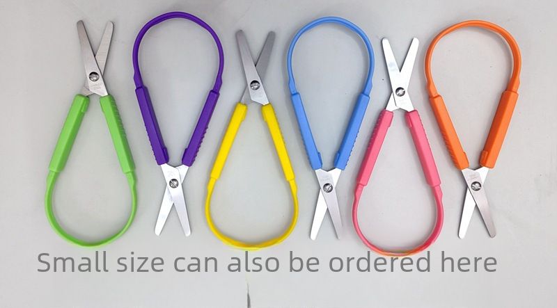 Cross-border supply automatic ring elastic scissors spot multi-color set large small tool ring scissors_voghion.com