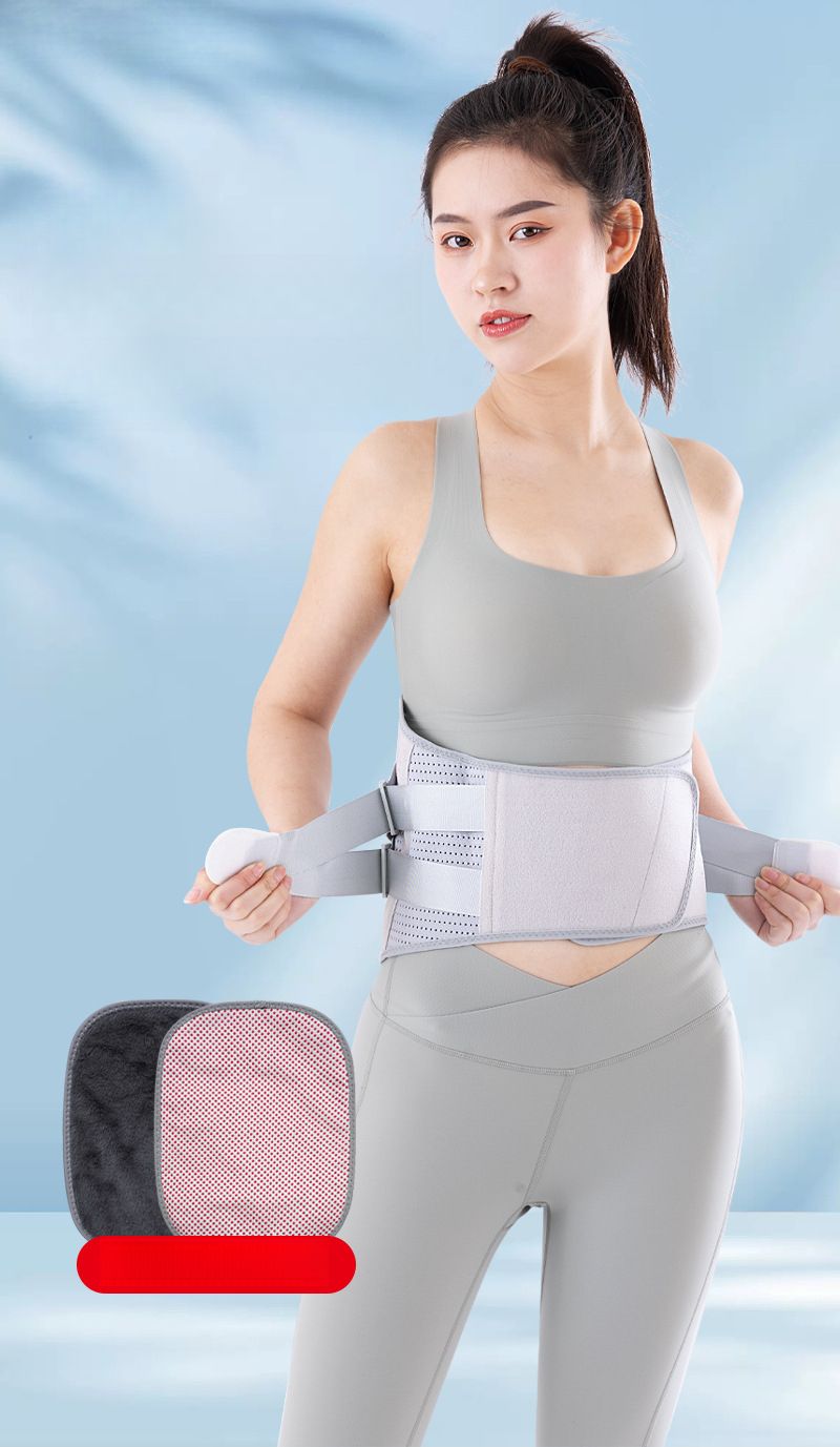 Cintura di supporto per ernia del disco, spostamento delle vertebre, dolore muscolare, sport, ufficio, impacco caldo, sollievo dal dolore, calore,_voghion.com