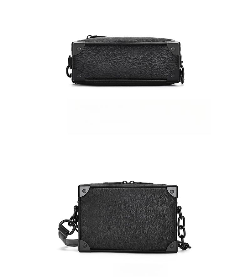 Borsa a tracolla di marca Borsa a tracolla decorativa a catena Piccola borsa quadrata Modello Tide Moda completa Versatile per il tempo libero Quotidiano_voghion.com