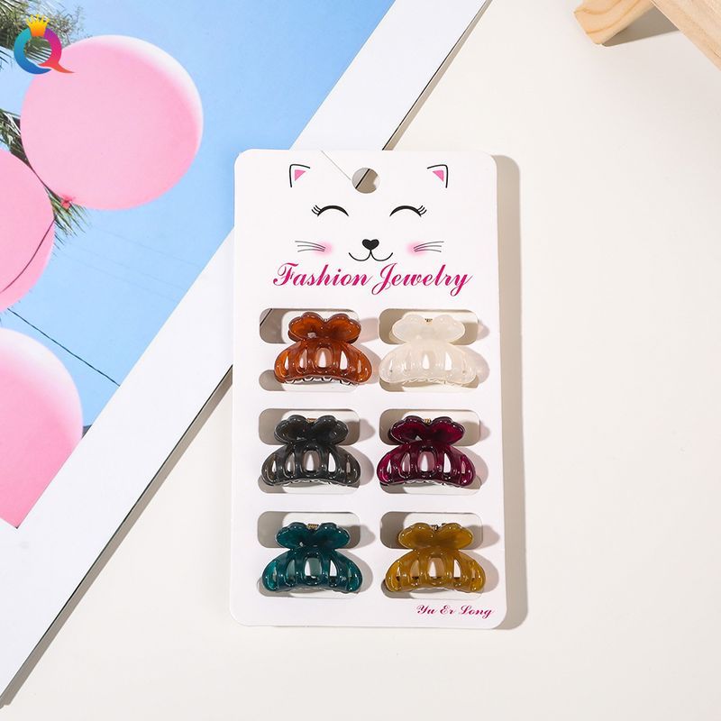 Mini-Haarspangen-Set – 6-teiliges Haarklammer-Set in matten Pastellfarben für Damen (klein, rutschfest, vielseitig für Ponyfrisuren und Hochsteckfrisuren)_voghion.com