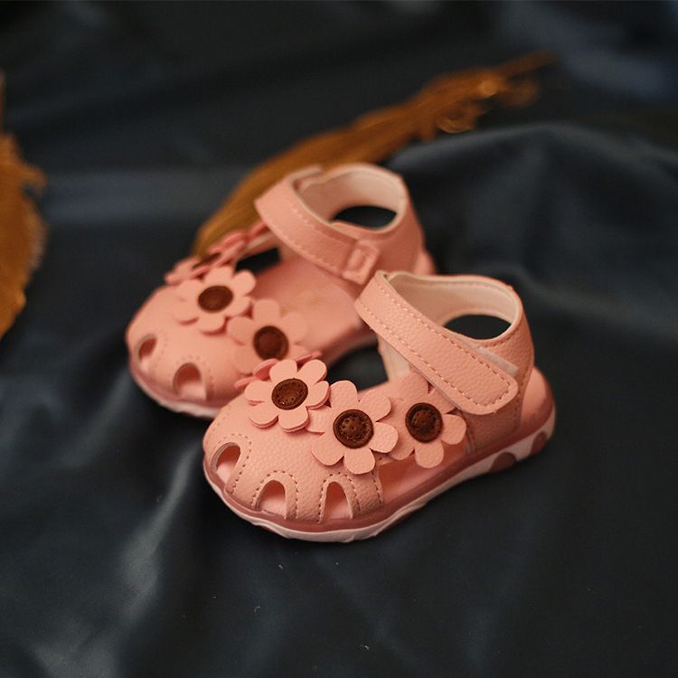 Kinder Schuhe Sommer neue stil baby mädchen kleinkind schuhe baby schuhe weichen boden nicht-rutsch verschleiß-beständig 0-1-3 jahre altes mädchen schuhe sandalen_voghion.com