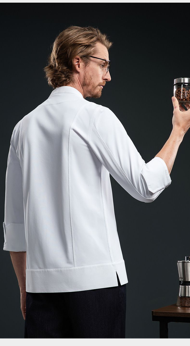 Men's Clothing Star Hotel High End Club Chef Chef Uniform Executive Chef Cooking Master Chef Uniform Men_voghion.com