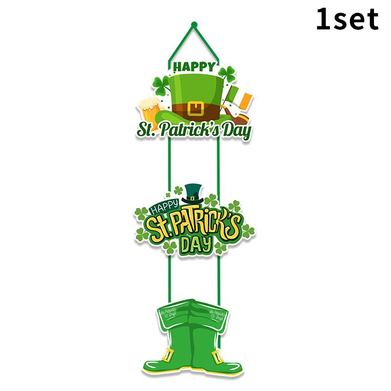 St. Patrick's Day Party Dekoration Tür Hängen Lustige Anhänger Kreuz Grenze St. Patrick's Day Party Dekoration Tür Hängen_voghion.com