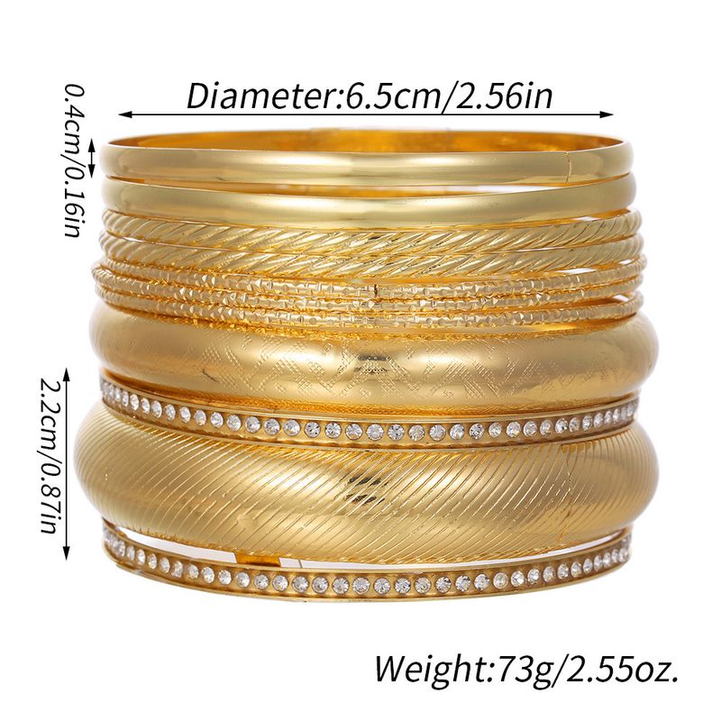 New Bracelet Bracelet Set Of 9 Fashionable And Personalized Texture Multi-layer Haoshi Alloy Bracelet Bracelet Set_voghion.com