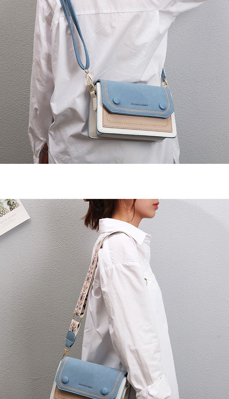 Valentine's Day gift small bag for women summer new fashion shoulder bag niche wide shoulder strap messenger bag_voghion.com
