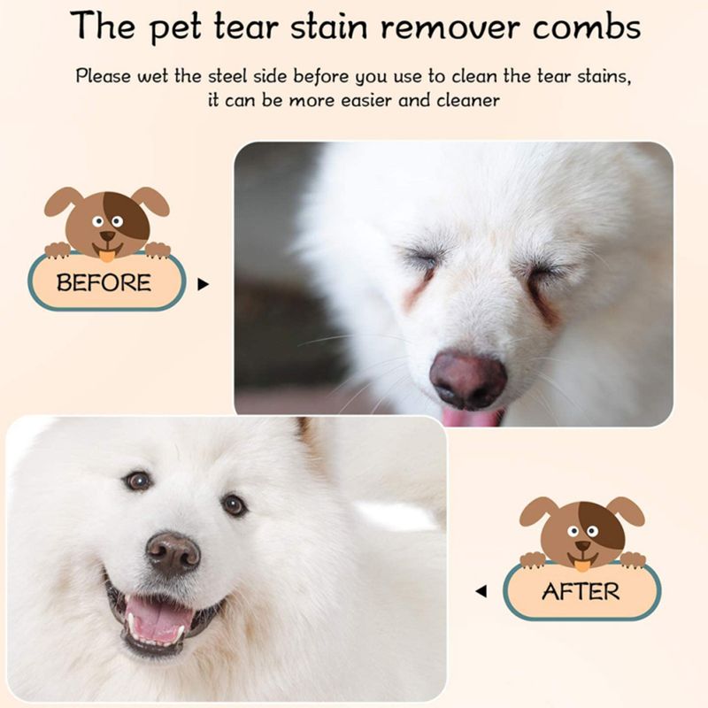 Multi-function Double-sided Dog Eye Comb Brush Eyelash Brush Tear Stain Remover_voghion.com