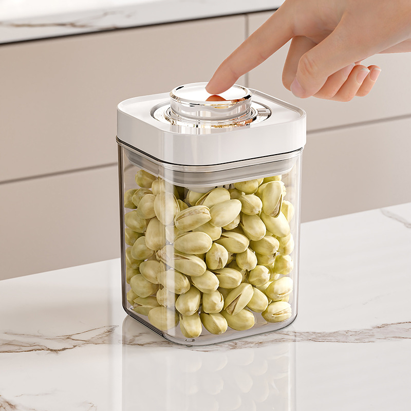 Press type sealed container for storage and preservation, kitchen moisture-proof sealed miscellaneous grain storage tank, snacks and dried fruits_voghion.com