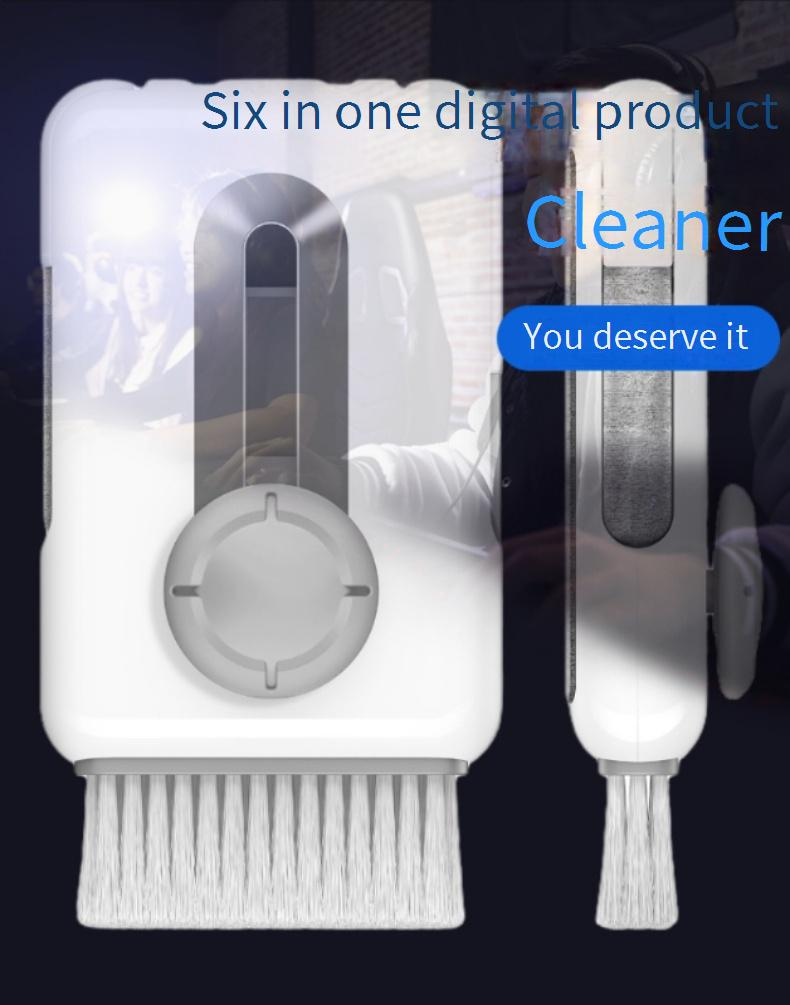 Căști Bluetooth 8 în 1 multifuncționale Bluetooth headset curățare stilou tastatură computer îndepărtarea prafului perie set digital telefon mobil_voghion.com