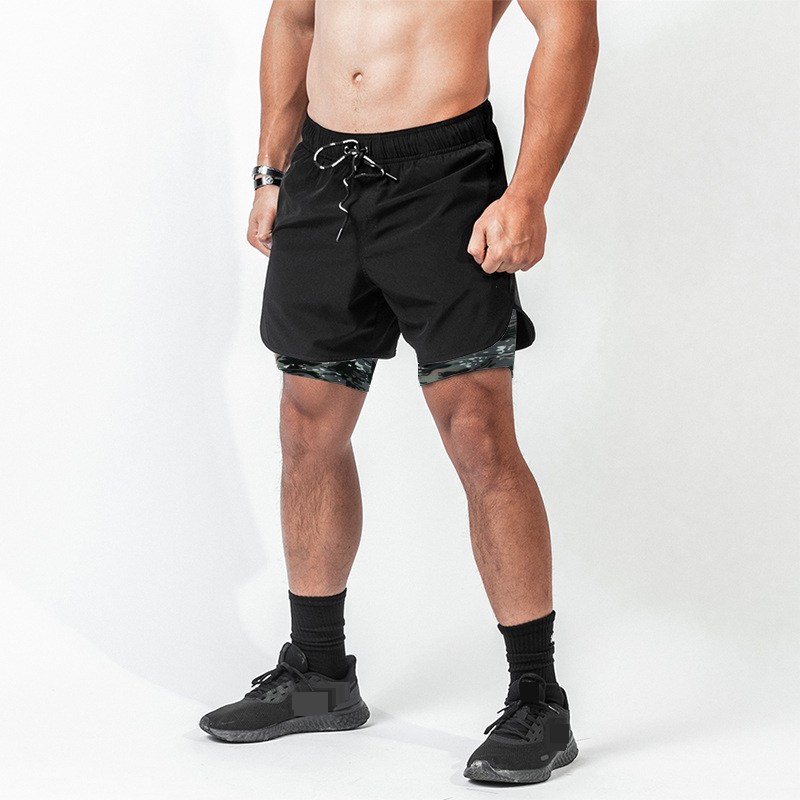 Men's Quick-Dry Running Shorts - Breathable Workout Shorts With Zipper Pockets & Inner Liner - Lightweight Athletic Training Shorts_voghion.com
