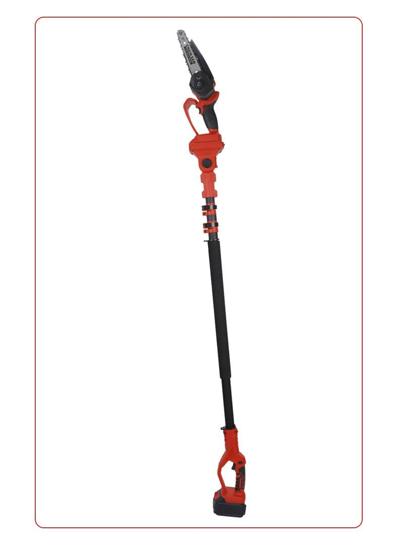Cordless Telescopic Pole Pruner With Lithium Battery Long Reach Tree Trimmer For Garden, Hedge, Extendable Electric Chainsaw Pole Saw_voghion.com