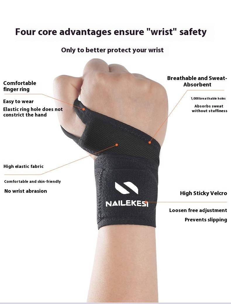 Professional Sports Wrist Brace For Men & Women - Compression Support For Gym, Weightlifting, Badminton, Tendonitis Relief & Wrist Pain Prevention_voghion.com