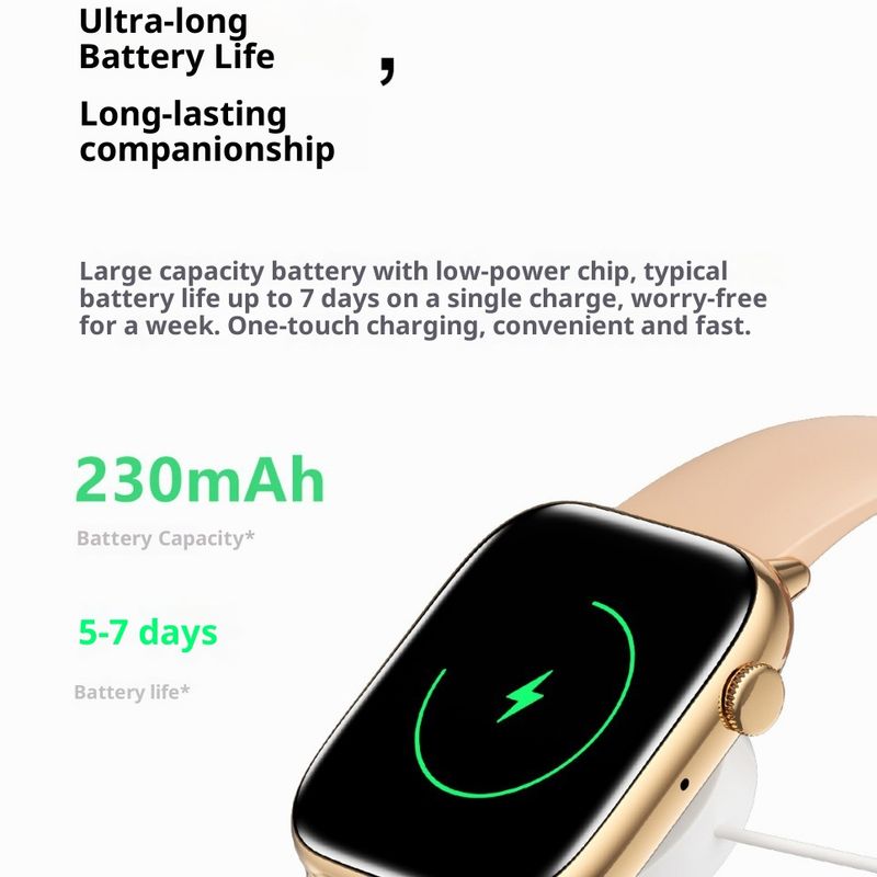 HD13 Smart Watch For Women With Bluetooth Calling, AMOLED Display, Heart Rate & Blood Oxygen Monitor, Step Counter, Menstrual Cycle Tracking_voghion.com
