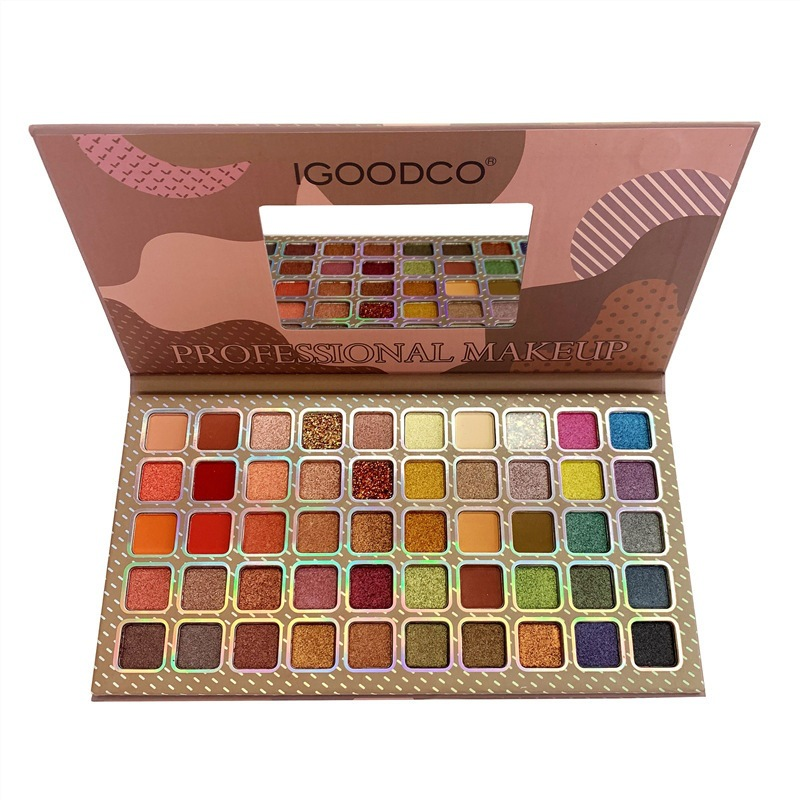 Farbplatte 50 Farben City Girl Lidschatten Perlglanz Matt Hell Stück Zarte Bühnen Make-up_voghion.com