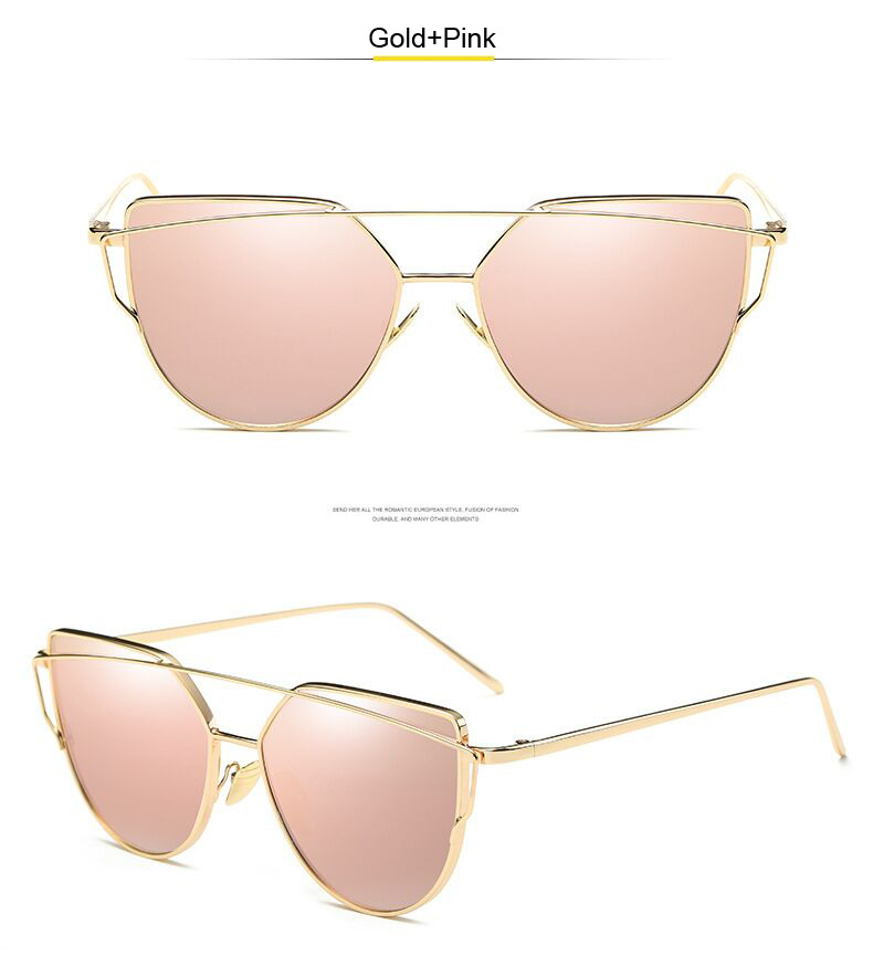 Occhiali da sole retrò sexy cat eye donne designer di marca occhiali da sole in metallo femminile nero vintage moda donna Oculos De Sol_voghion.com