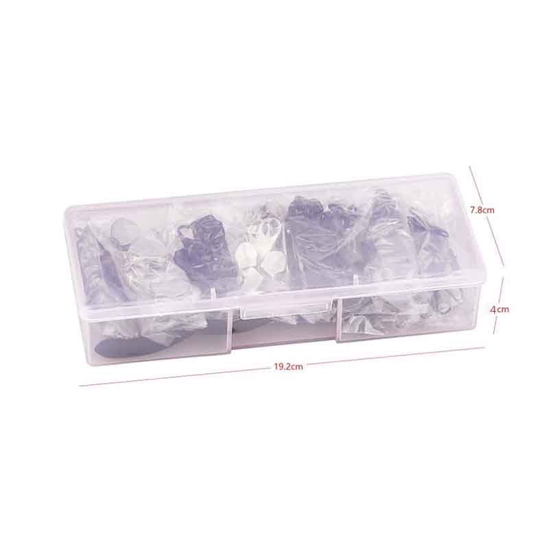 Cabeça de zíper de substituição para reparo de zíper U code fixer conjunto de controle deslizante de zíper de bagagem com caixa de alicate de corte superior_voghion.com