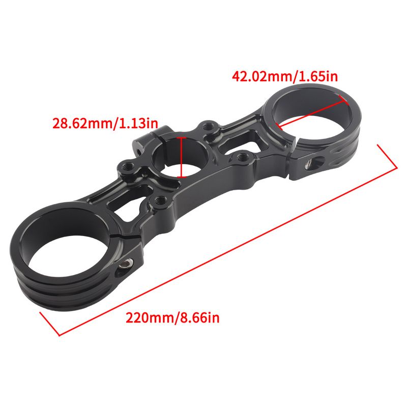 Piastra tripla leggera per motociclette elettriche fuoristrada - Lega di alluminio lavorata a CNC - Compatibile con SUR-250 e modelli simili_voghion.com