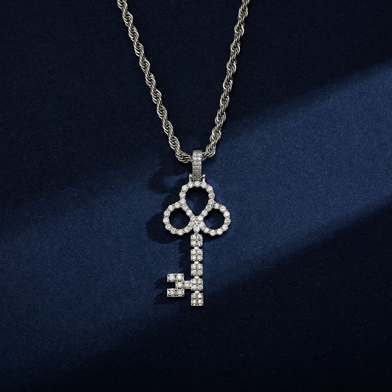 Stile celebrità Corona Chiave Moda Design Personalità Ciondolo Ins Tendenza Semplice Temperamento Clavicola Catena_voghion.com