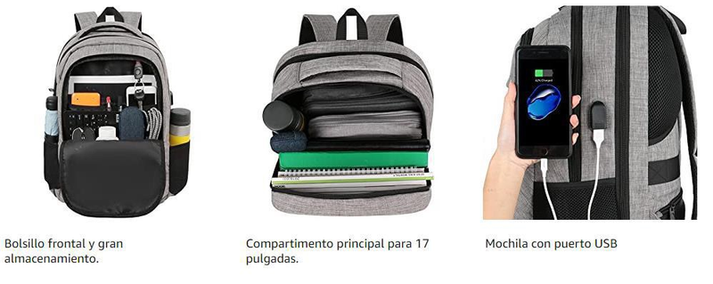 Computer-Rucksack, große Kapazität, multifunktionaler USB-Rucksack, Business-Laptop, Reise-Computertasche, Herren_voghion.com