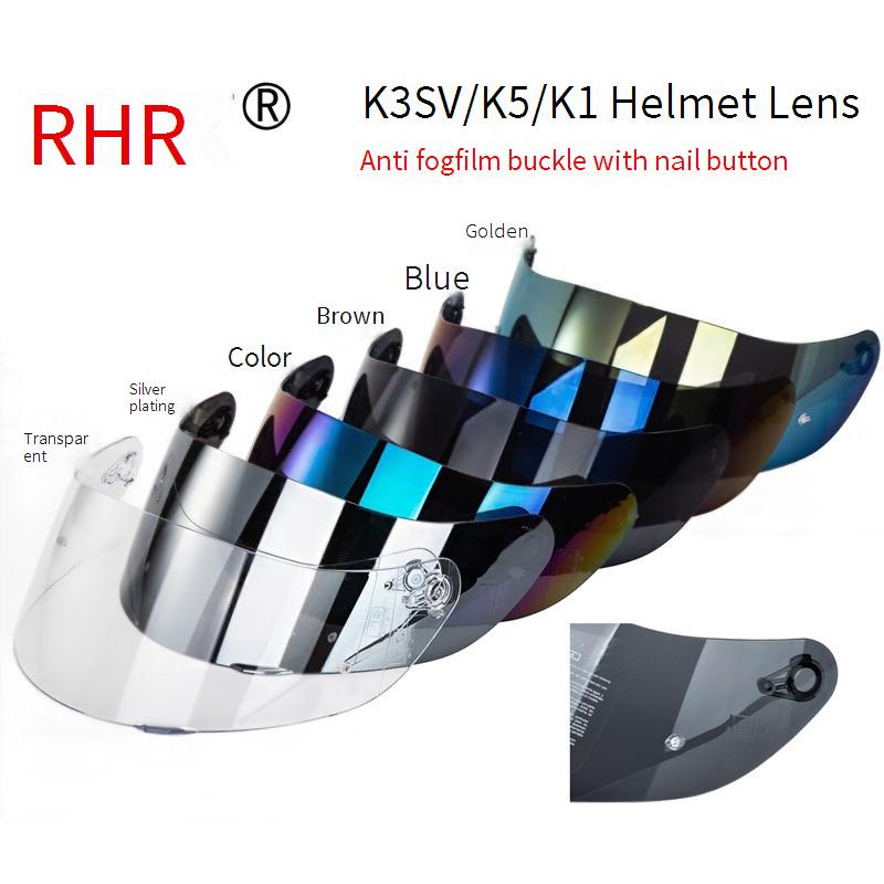 Con detrazione antiappannamento delle unghie Lenti per casco K3SV K1 K5 Lenti per casco da moto Lenti rinforzate_voghion.com