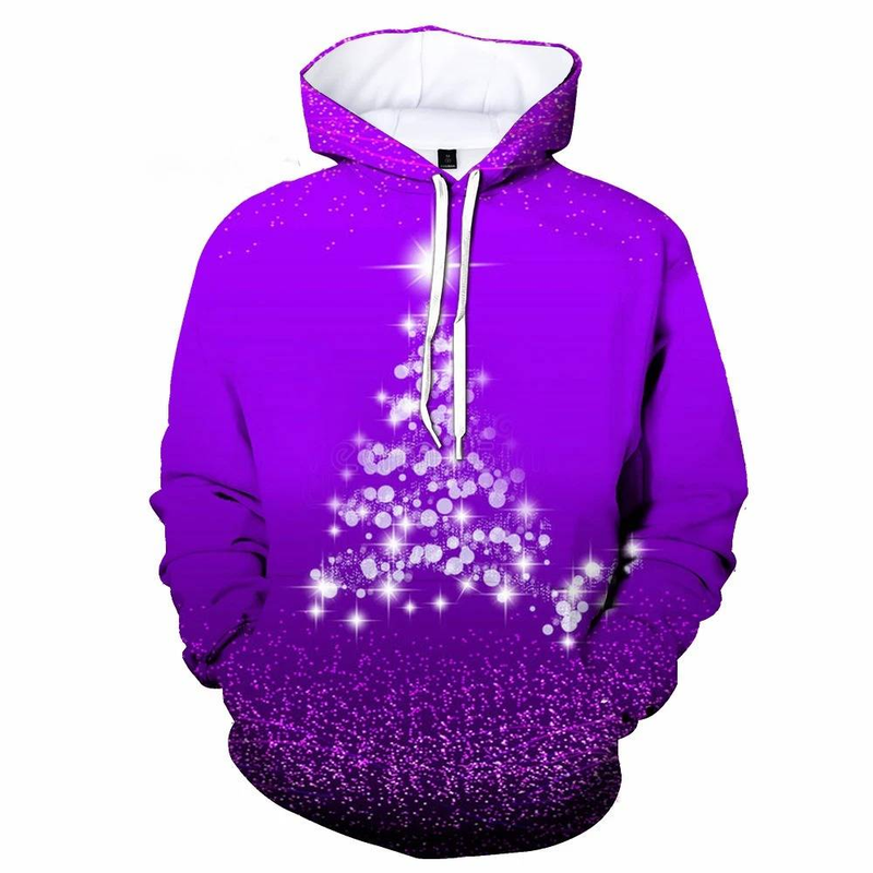 Neue Weihnachtsbaum Hoodies Santa Claus 3D Druck Männer Frauen Mit Kapuze Sweatshirts Übergroße Pullover Y2k Harajuku Tops Kinder Kleidung_voghion.com