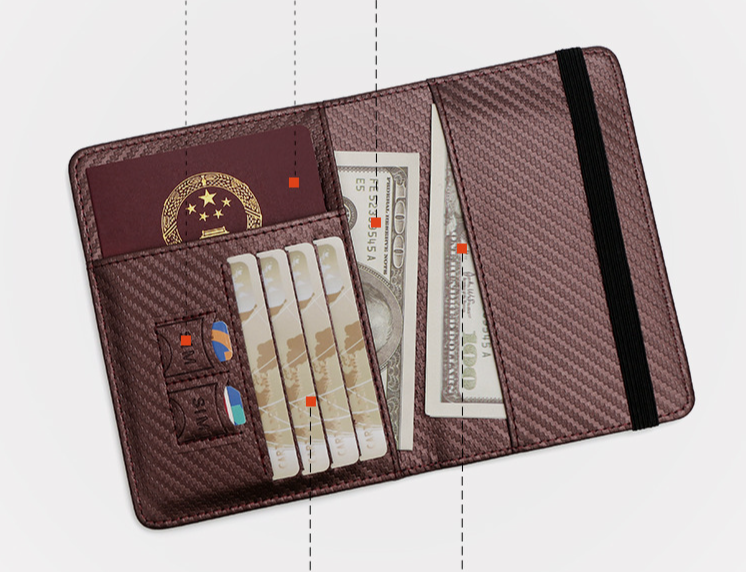 Card Holder Purse Wallets Rfid Anti-degaussing Passport This Travel Passport Cover Card Bag Multi-function Document Bag Coin Wallet_voghion.com