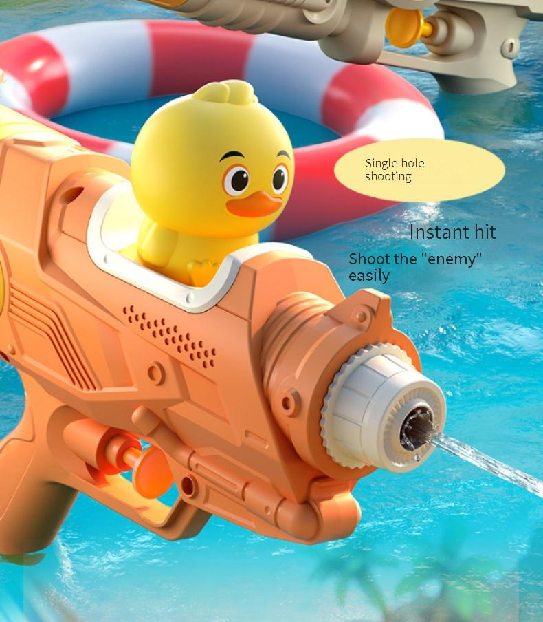 Water Gun Kids Toy Large Dual Nozzle Dinosaur Duck Water Blaster For Beach Pool Party Outdoor Splash Battle Game_voghion.com