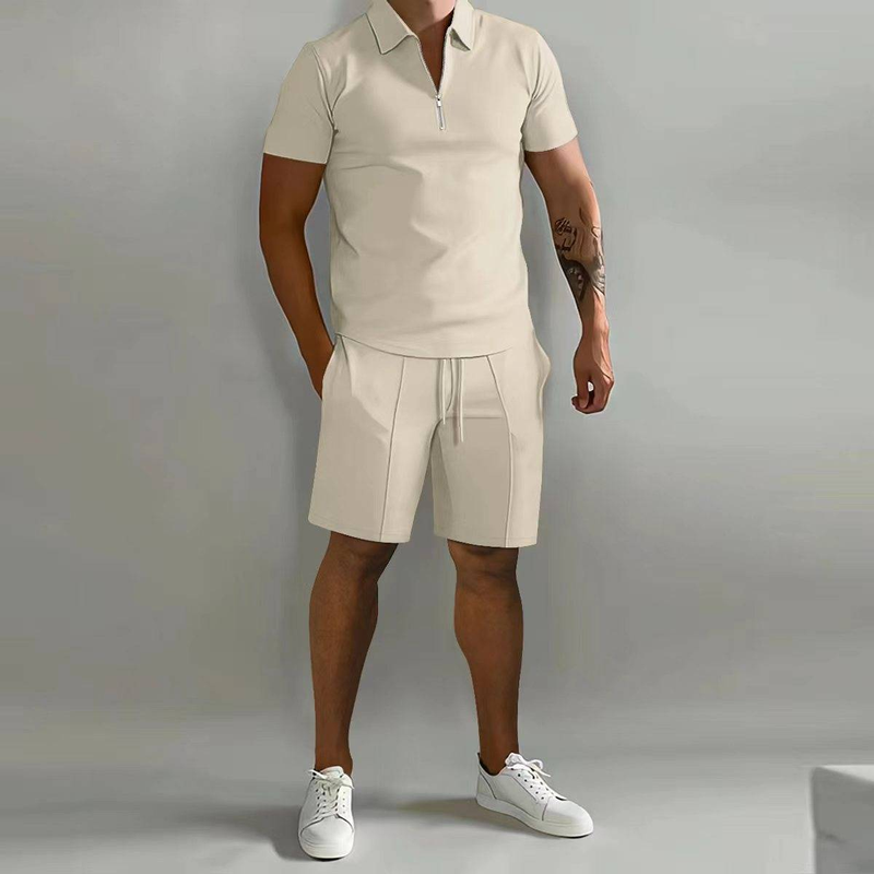 Neu Sommer männer Casual Lose Kurzen ärmeln Kurze-shorts Sportswear Set_voghion.com