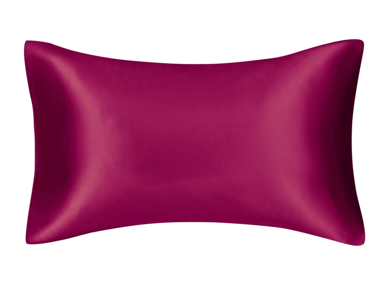 Solid Color Satin-Like Pillowcase - Silk Feel Zipper Closure (Breathable & Hypoallergenic Luxury Bedding Accessory Modern Home Decor)_voghion.com