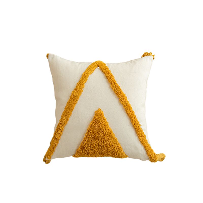Cuscino decorativo Bohemian Gold Sun con nappe - Fodera per cuscino in ciniglia con motivo geometrico per divano, letto e arredamento per la casa_voghion.com