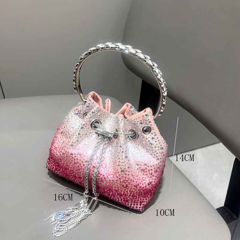 Sacs pour femmes, pochettes de soirée avec strass, sacs à main et sacs à main, sac à bandoulière de luxe de créateur, pochette en cristal brillant, sac seau_voghion.com