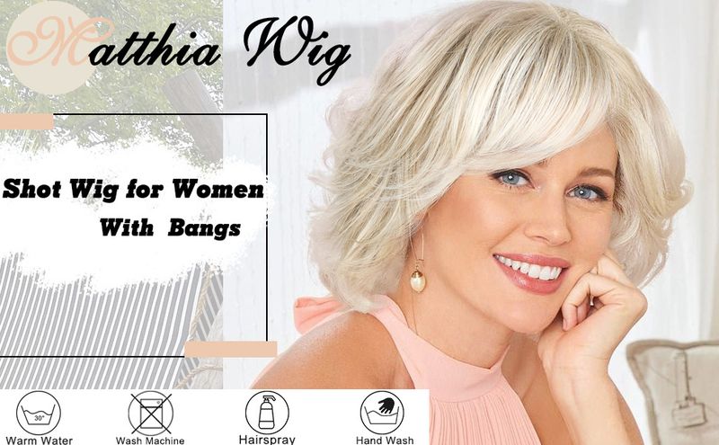 Perruques synthétiques à clips pour femmes, perruques courtes bouclées en fibre synthétique, style duveteux, marron doré, tendance_voghion.com