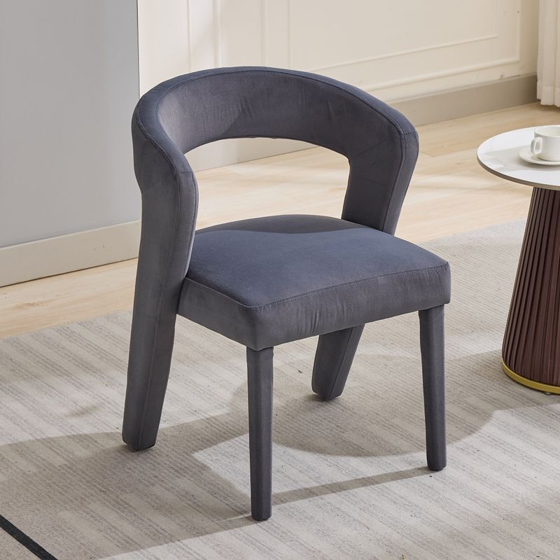 Neuheit Sessel, Loungesessel, Polsterstühle, Einzelsofa, Wannenstuhl, Einzelner Stuhl, 59x60x79 Cm, Samt, Tragfähigkeit 150 Kg, Grau_voghion.com