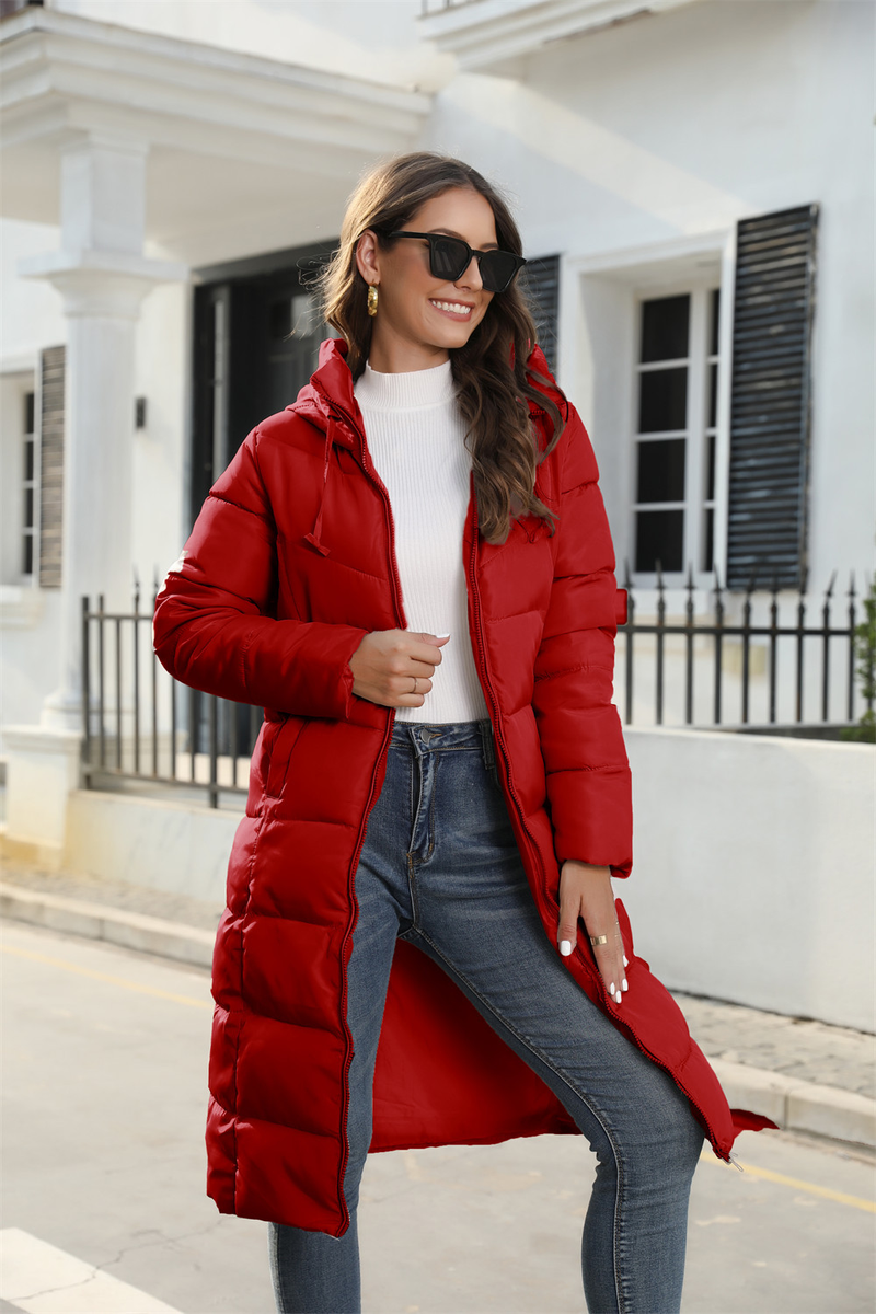 Women's Cotton-padded Coat Women's Mid-length Slim-fitting Cotton-padded Jacket Warm Down-padded Coat Women's Jacket_voghion.com