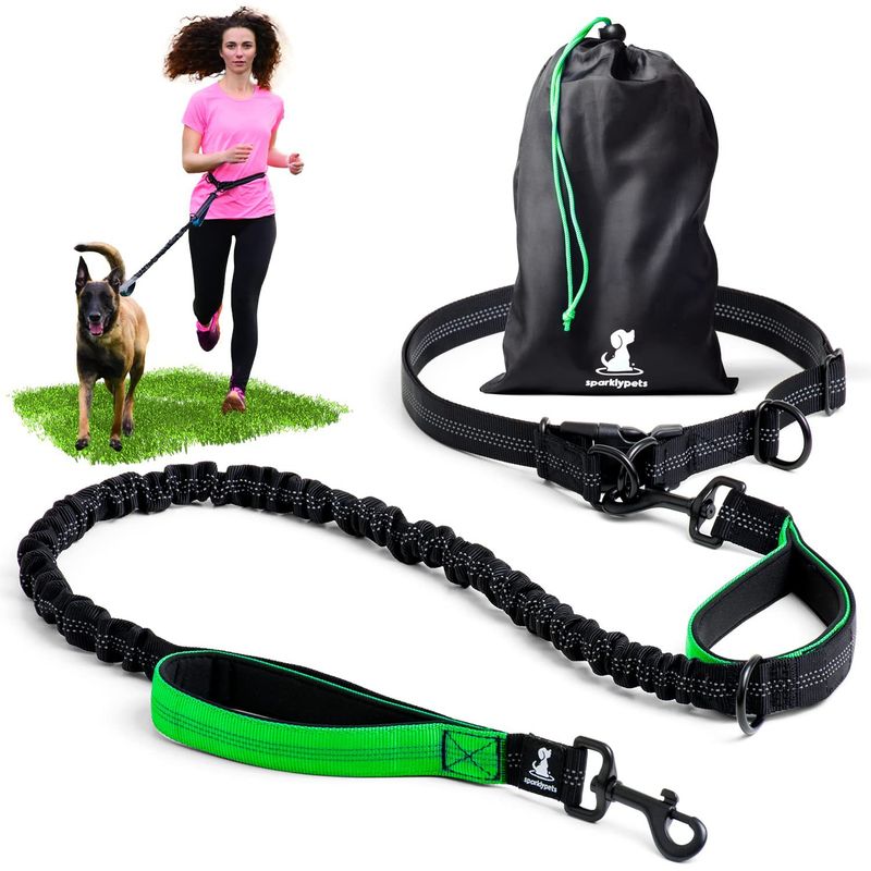 Outdoor Running Reflective Dual Retractable Dog Chain Leash Pet Supplies_voghion.com
